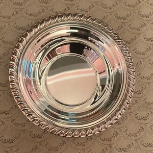 Elegant Silver Serveware Bowl